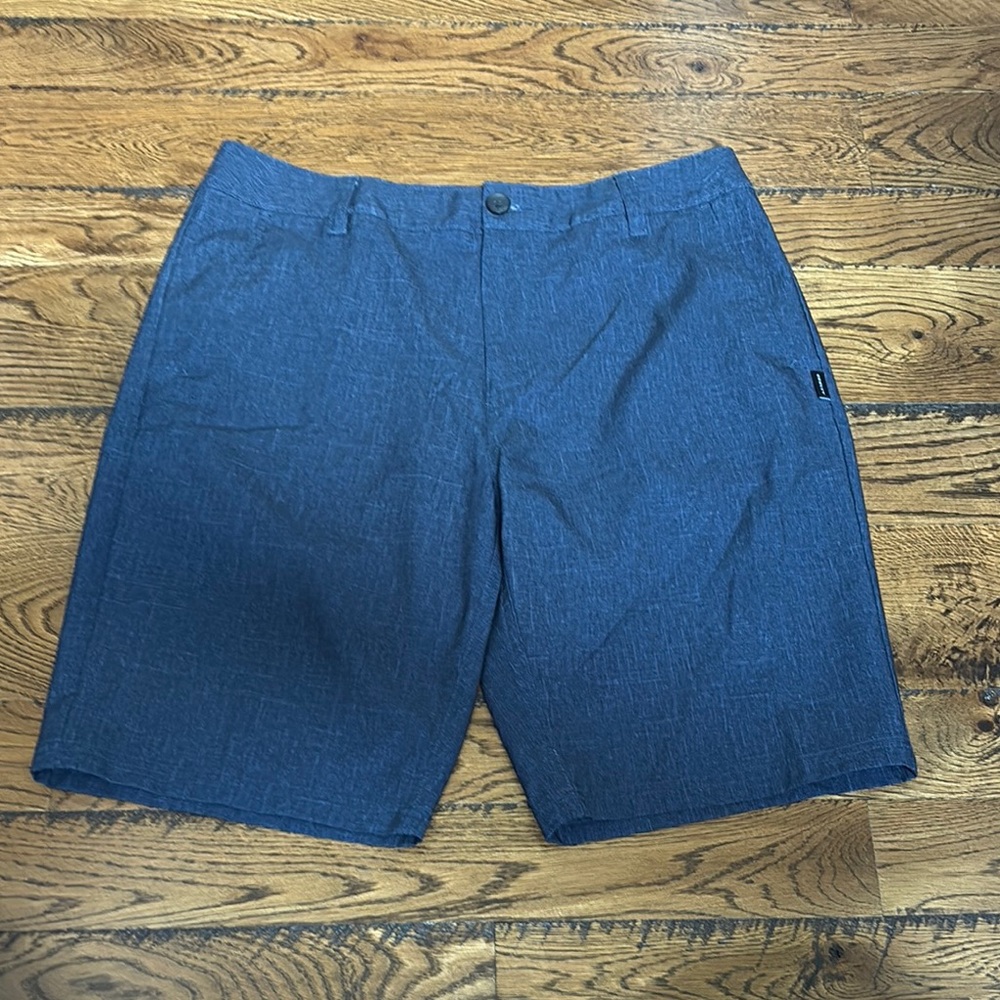 Oakley Blue Flat Front Shorts Lightweight Tailored Design